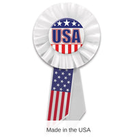 6 Pack Bulk USA Rosette- Red, White, and Blue