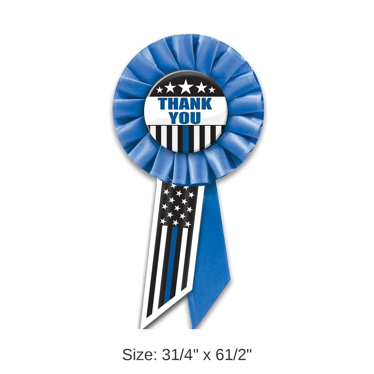 6 Pack Bulk Thank You Law Enforcement Rosette