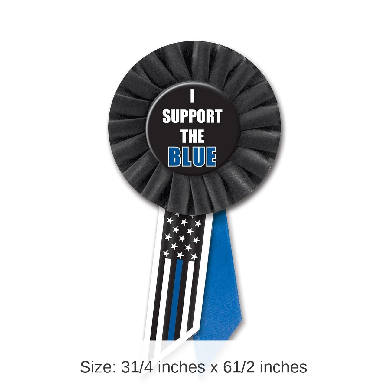 6 Pack Bulk I Support The Blue Rosette