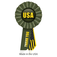 6 Pack Bulk USA Rosette- Army