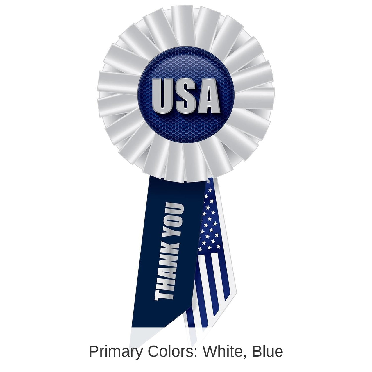 6 Pack Bulk USA Rosette- Navy