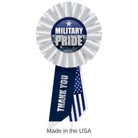 6 Pack Bulk Military Pride Rosette- Navy- 6.5 inch