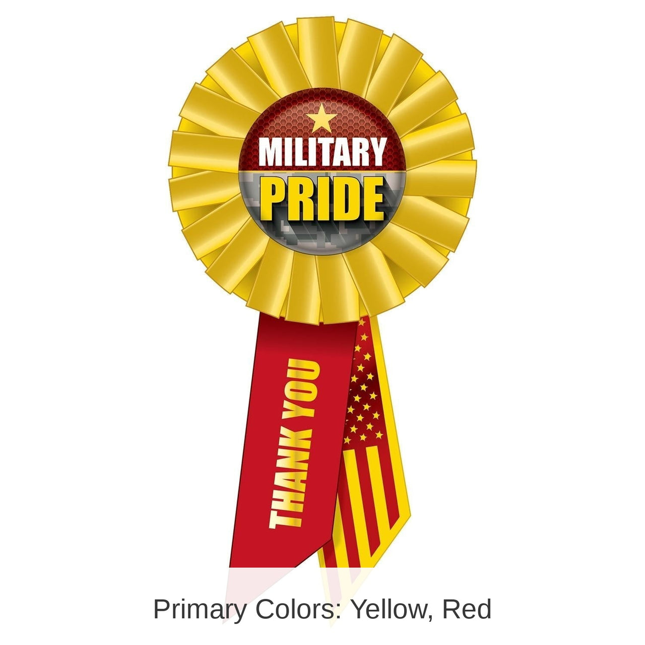 6 Pack Bulk Military Pride Rosette- Marines- 6.5 Inch
