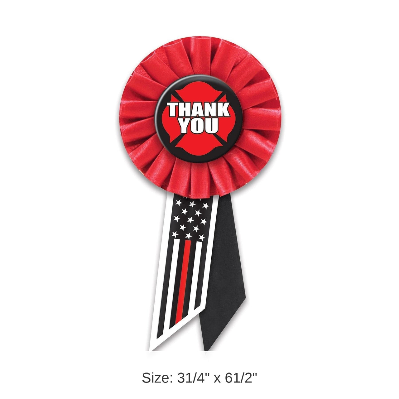 6 Pack Bulk Thank You Firefighters Rosette