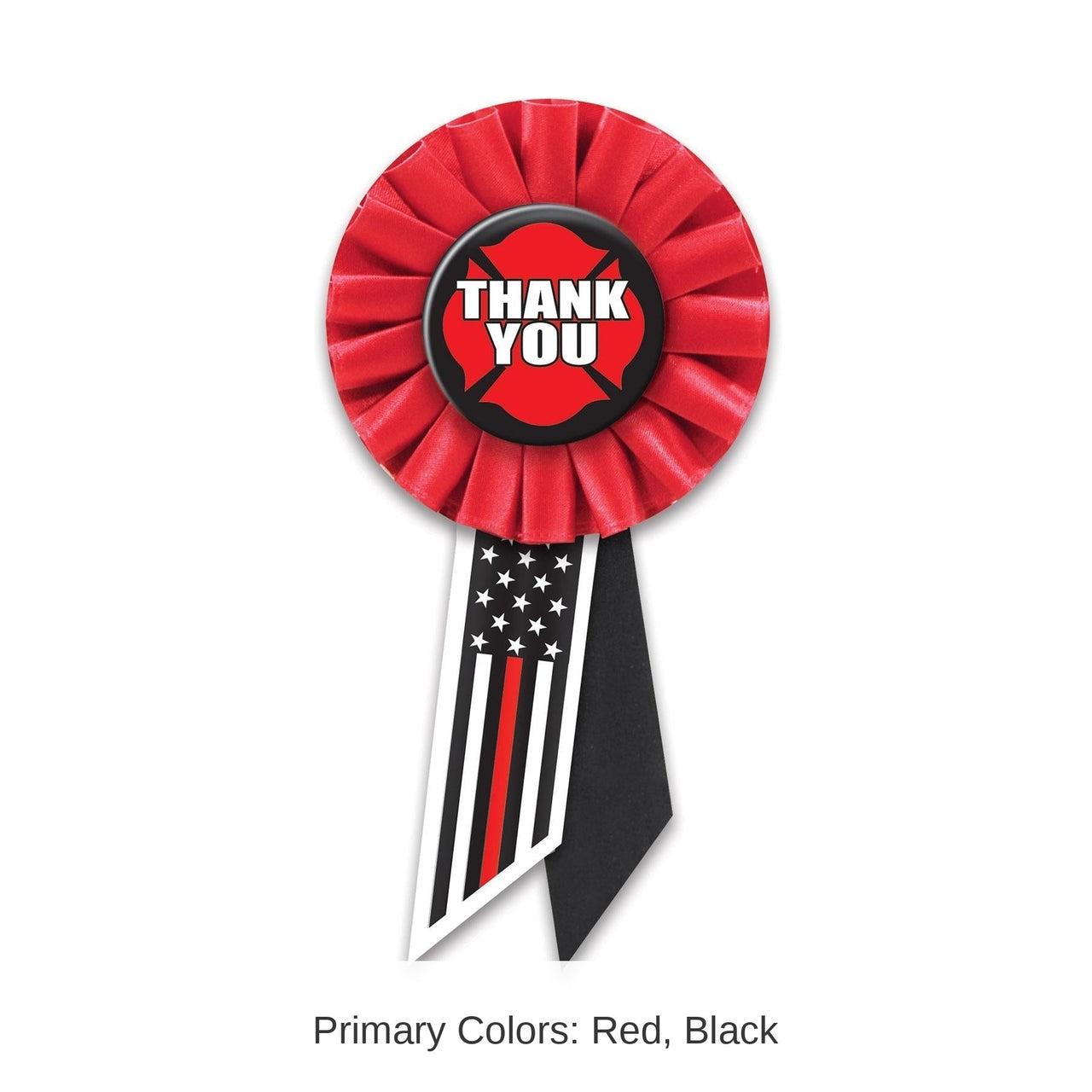 6 Pack Bulk Thank You Firefighters Rosette