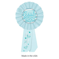 6 Pack Bulk Dad To Be Rosette - blue