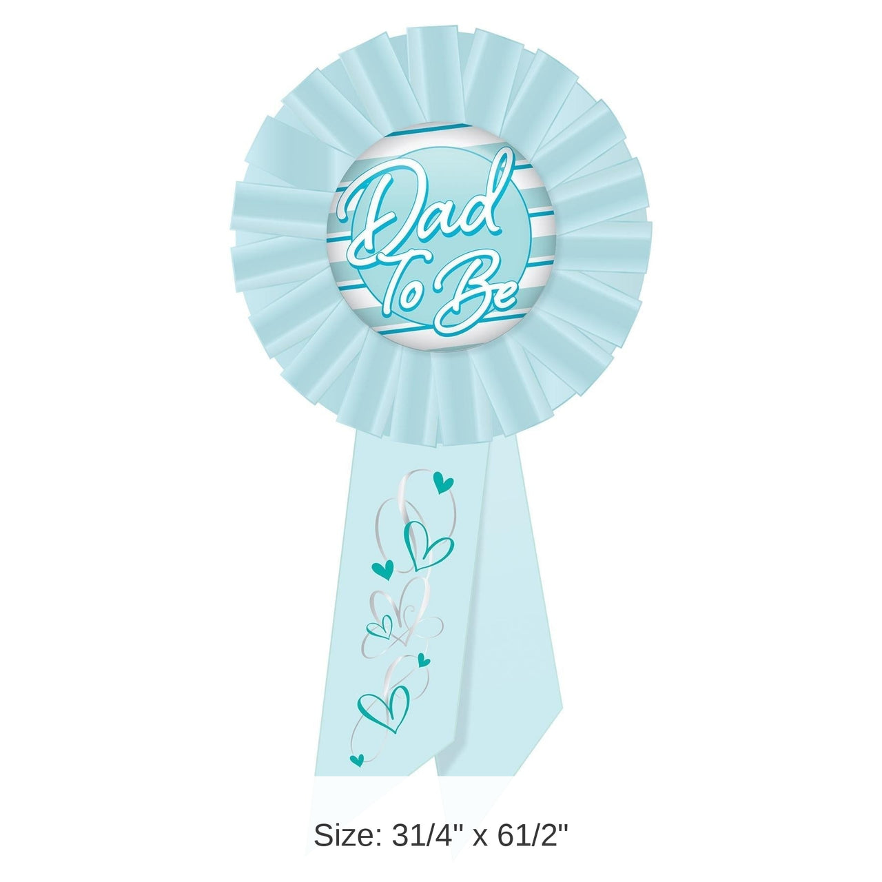 6 Pack Bulk Dad To Be Rosette - blue