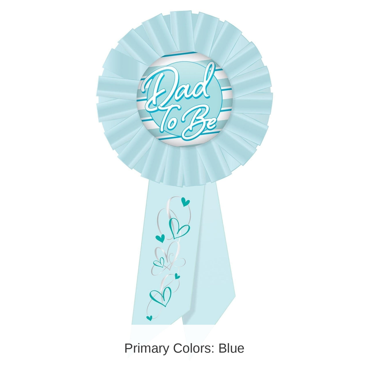 6 Pack Bulk Dad To Be Rosette - blue