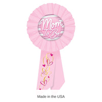 6 Pack Bulk Mom To Be Rosette - pink