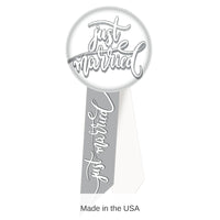6 Pack Bulk Just Married Rosette