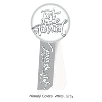 6 Pack Bulk Just Married Rosette