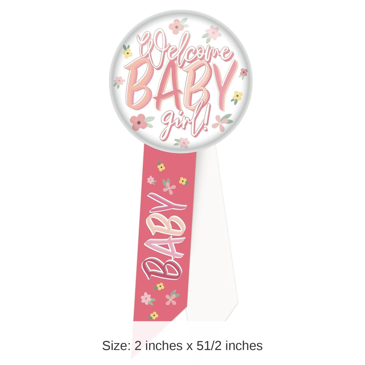 6 Pack Bulk Welcome Baby Girl! Rosette