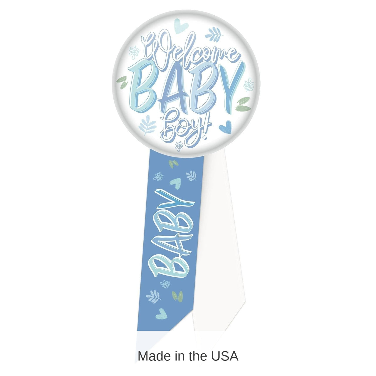 6 Pack Bulk Welcome Baby Boy! Rosette