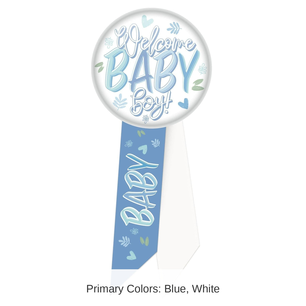6 Pack Bulk Welcome Baby Boy! Rosette