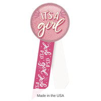 6 Pack Bulk It's A Girl Rosette