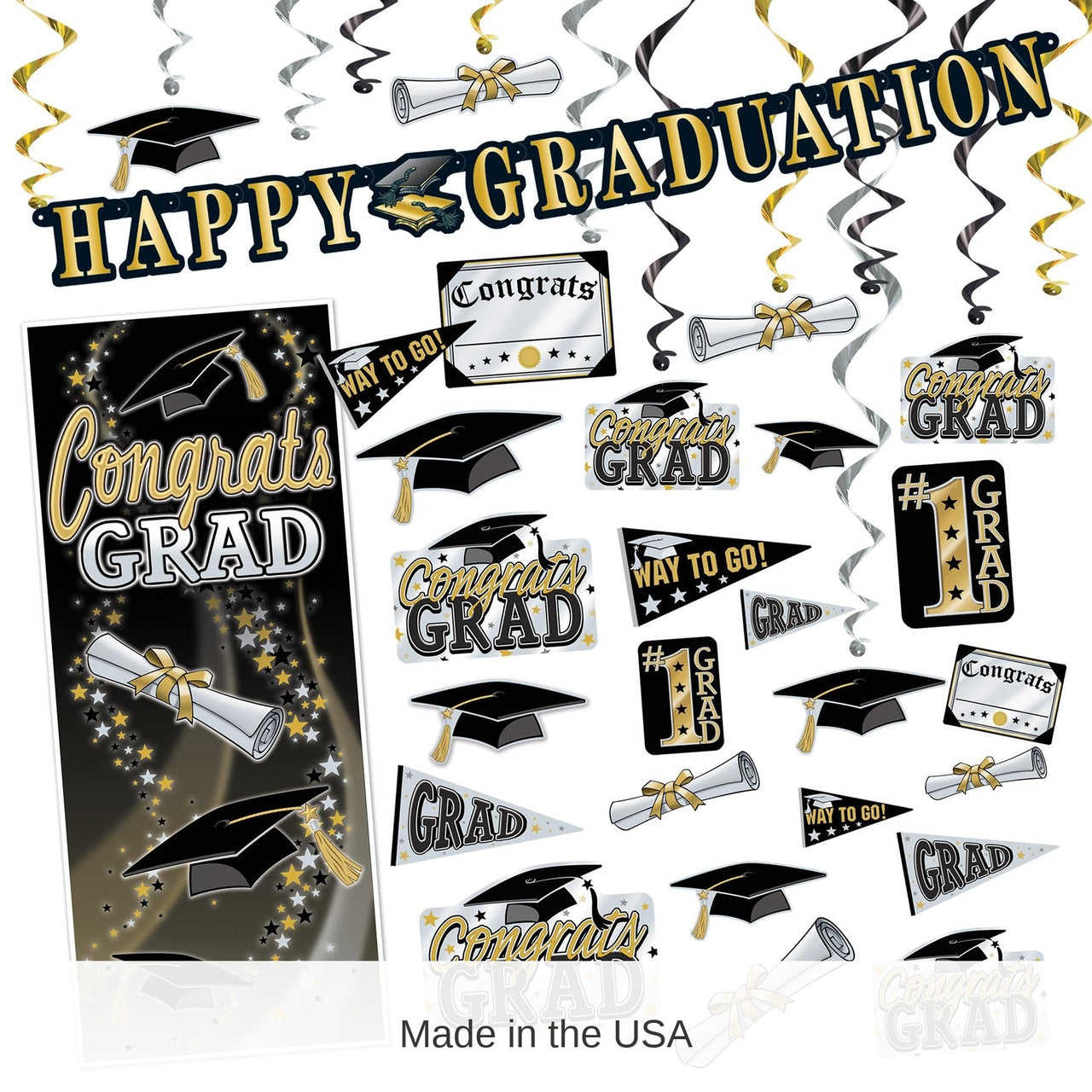 Bulk 34 Piece Graduation Party Kit
