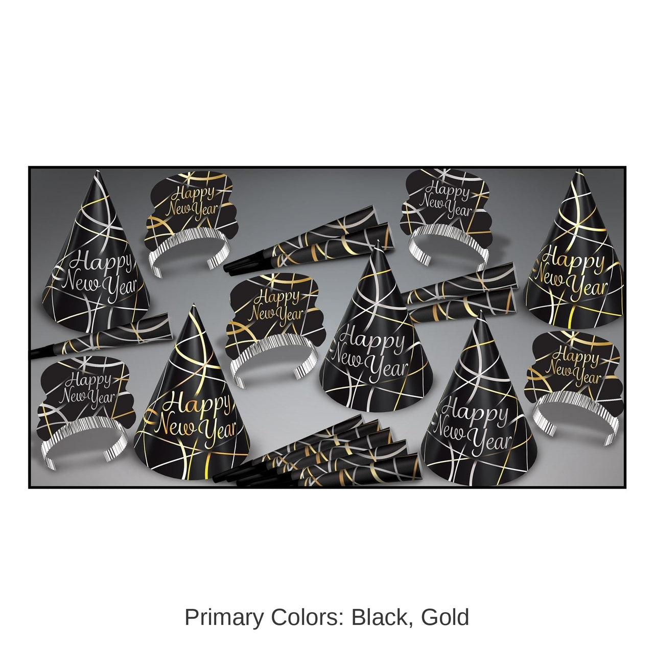 Silver & Gold Ring In The New Year Assortment for 10