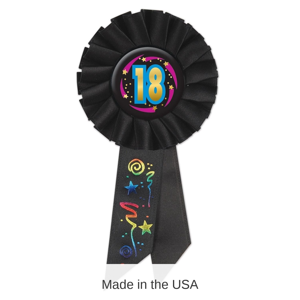 6 Pack Bulk 18th Birthday Rosette