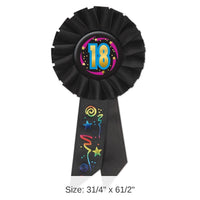6 Pack Bulk 18th Birthday Rosette