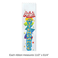 30 Pack Bulk Perfect Attendance Value Pack Ribbons