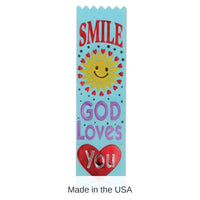 30 Pack Bulk Smile - God Loves You Value Pack Ribbons