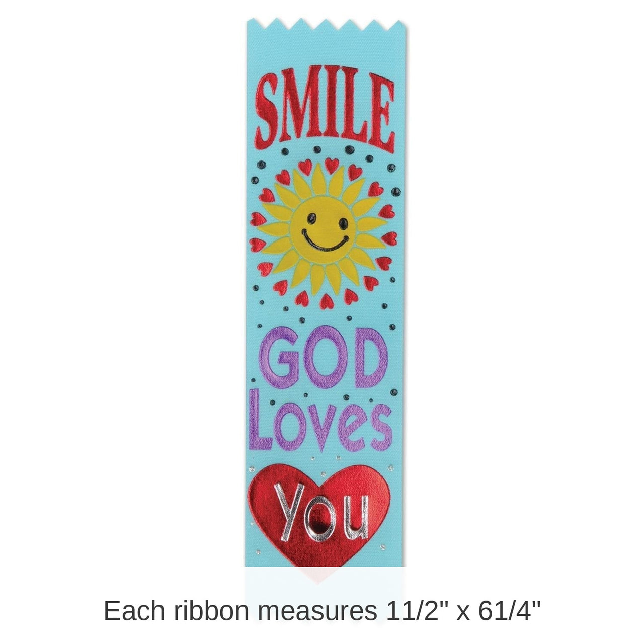 30 Pack Bulk Smile - God Loves You Value Pack Ribbons