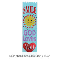 30 Pack Bulk Smile - God Loves You Value Pack Ribbons