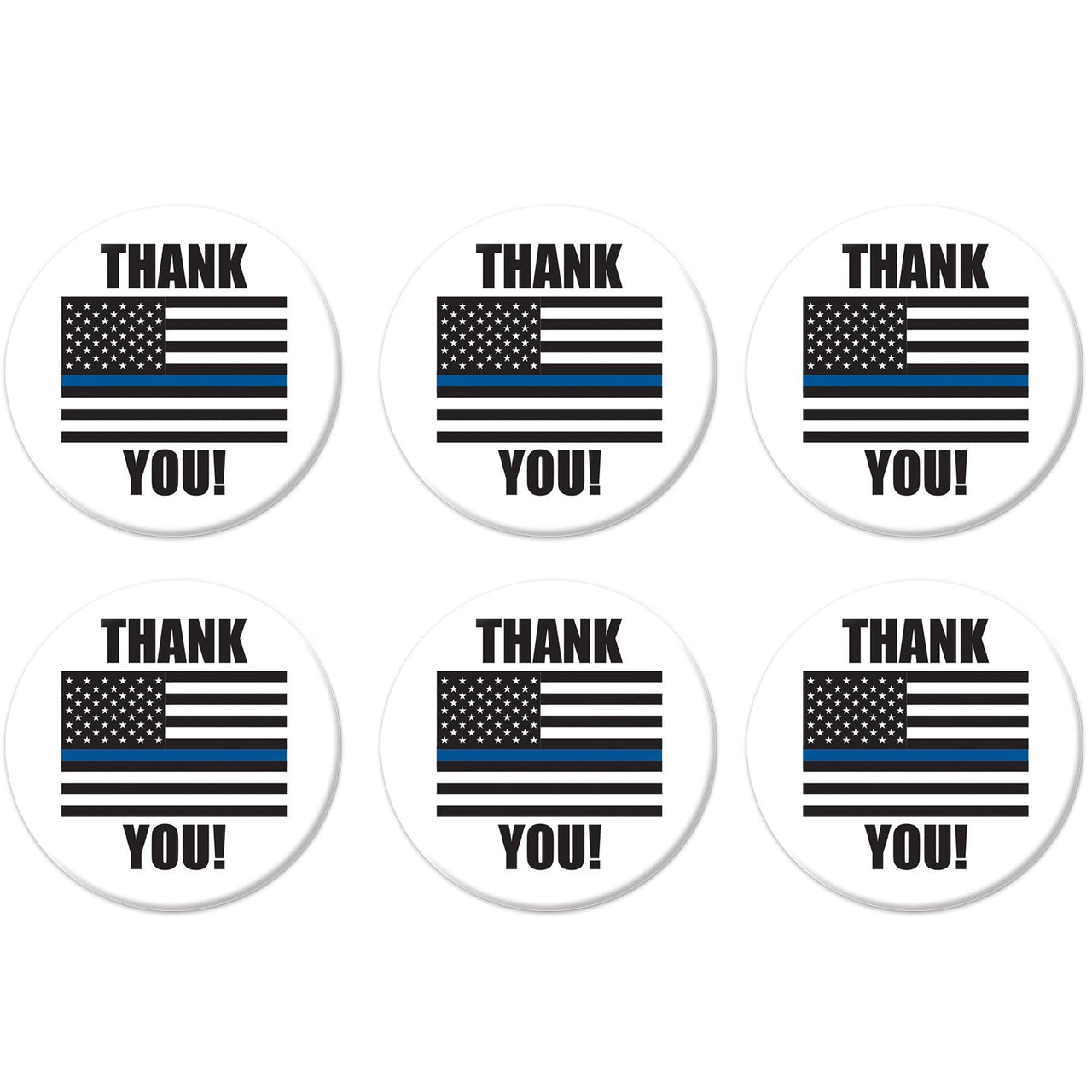 Beistle Thank You! Law Enforcement Button (Case of 6)
