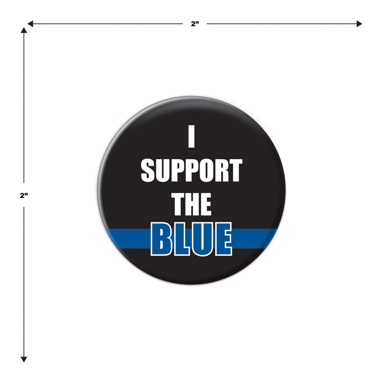 Beistle I Support The Blue Button (Case of 6)