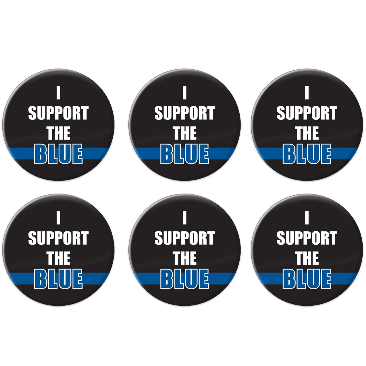 Beistle I Support The Blue Button (Case of 6)