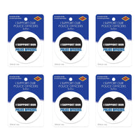 Beistle I Support Our Police Officers Button (Case of 6)