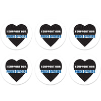 Beistle I Support Our Police Officers Button (Case of 6)