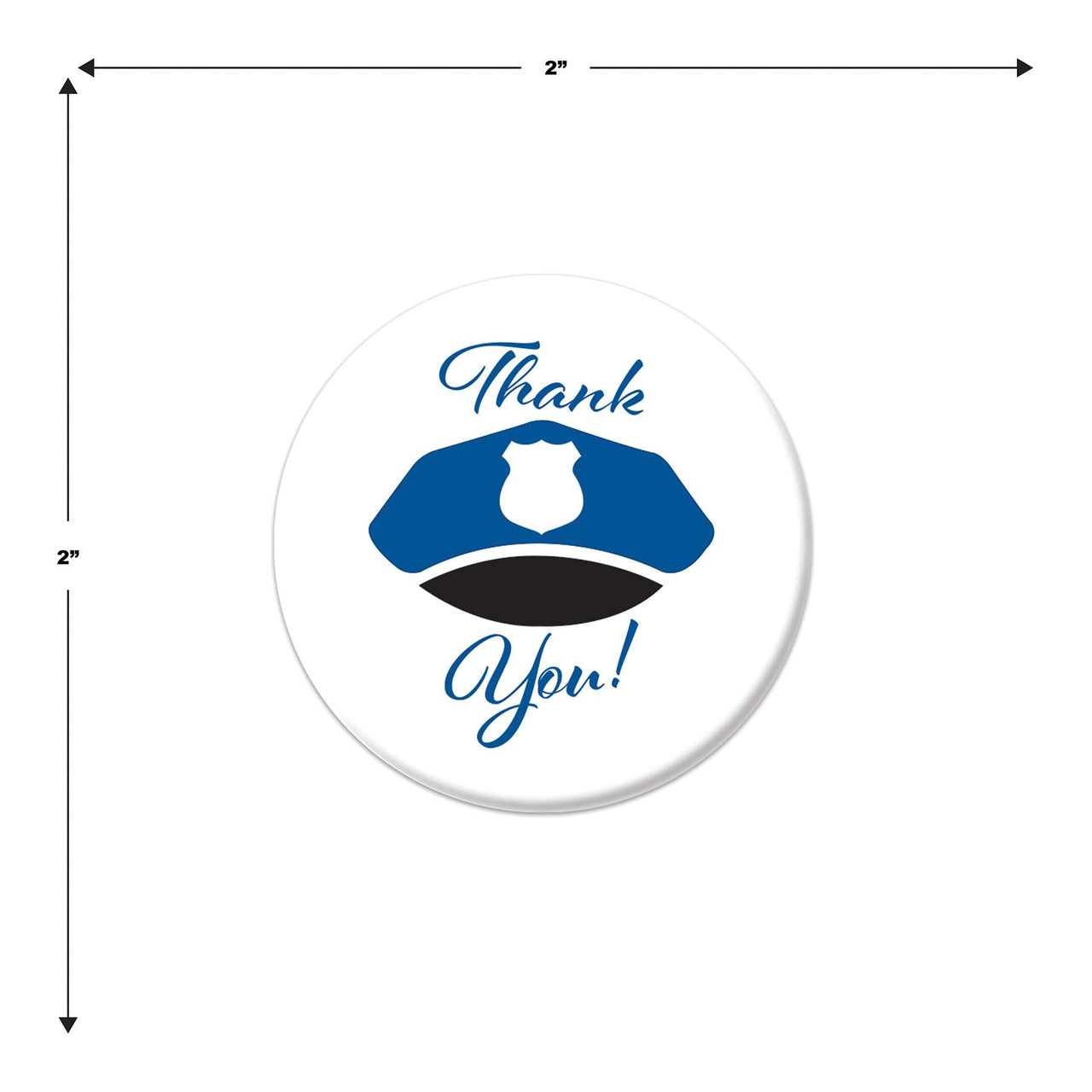 Beistle Thank You! Law Enforcement Button (Case of 6)