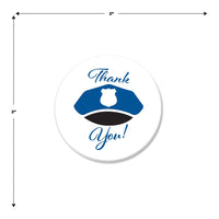 Beistle Thank You! Law Enforcement Button (Case of 6)