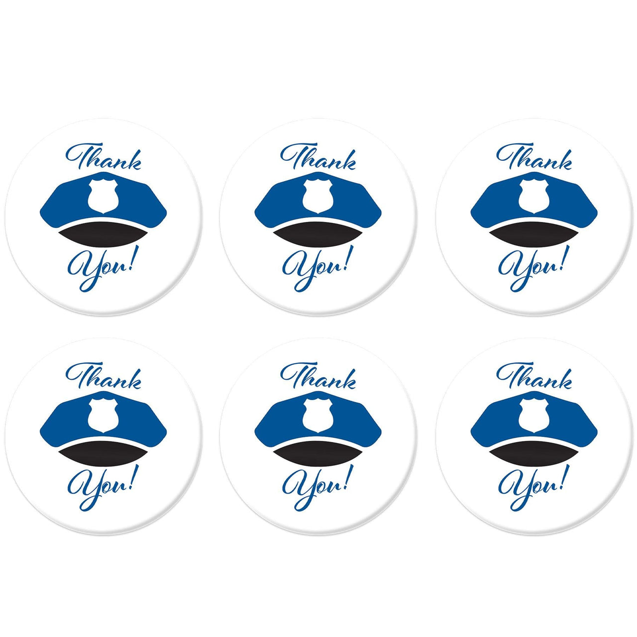 Beistle Thank You! Law Enforcement Button (Case of 6)