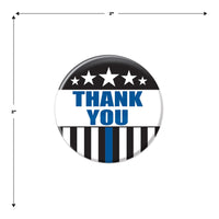 Beistle Thank You Law Enforcement Button (Case of 6)