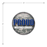 Beistle Proud Military Parent Button (Case of 6)