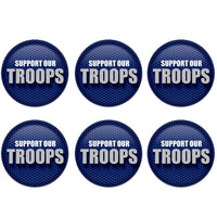 Beistle Support Our Troops Button (Case of 6)