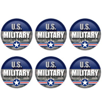 Beistle U S Military Button (Case of 6)