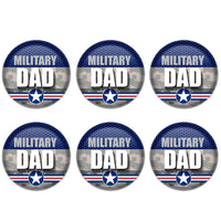 Beistle Military Dad Button (Case of 6)