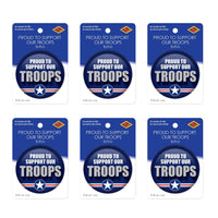 Proud To Support Our Troops Button