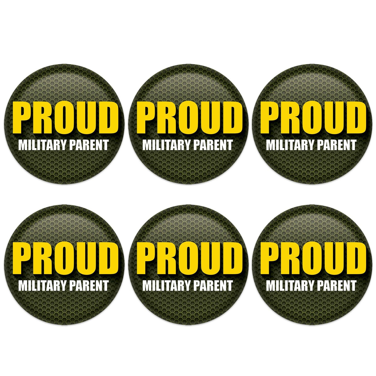 Beistle Proud Military Parent Button (Case of 6)