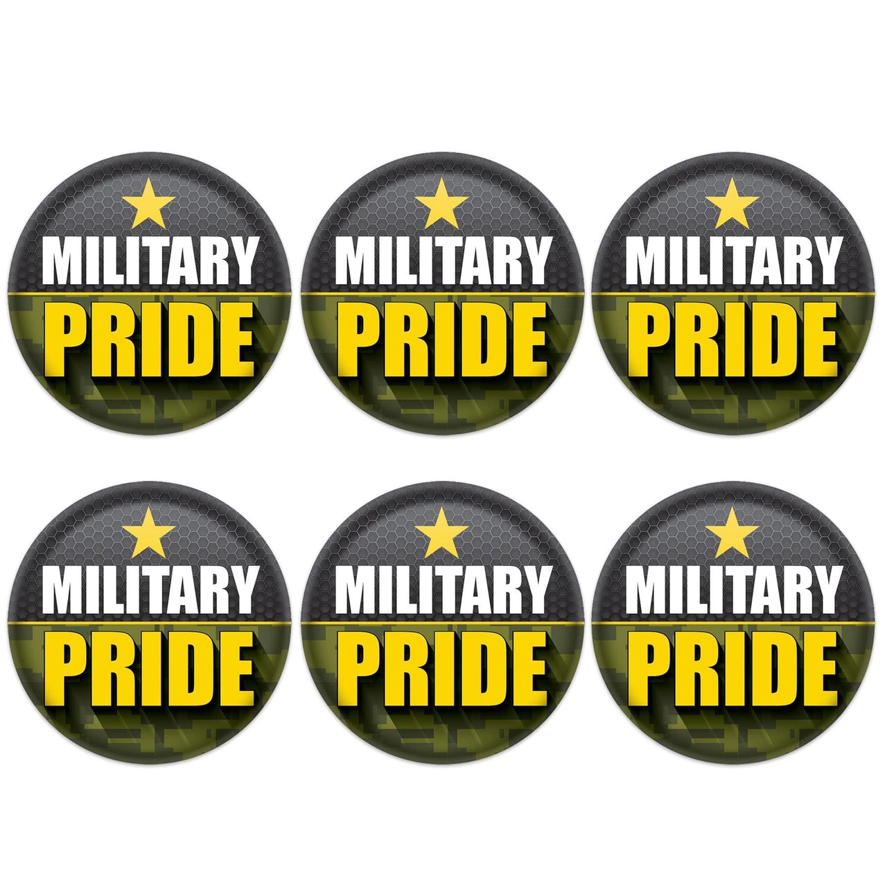 Beistle Military Pride Button (Case of 6)