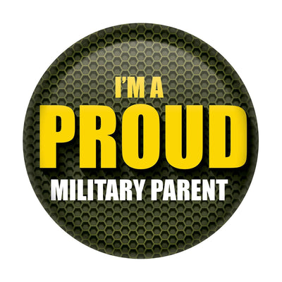 I'm A Proud Military Parent Button - Army - Bulk 6 Pack