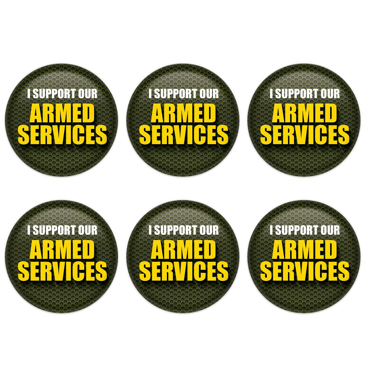 Beistle I Support Our Armed Services (Case of 6)