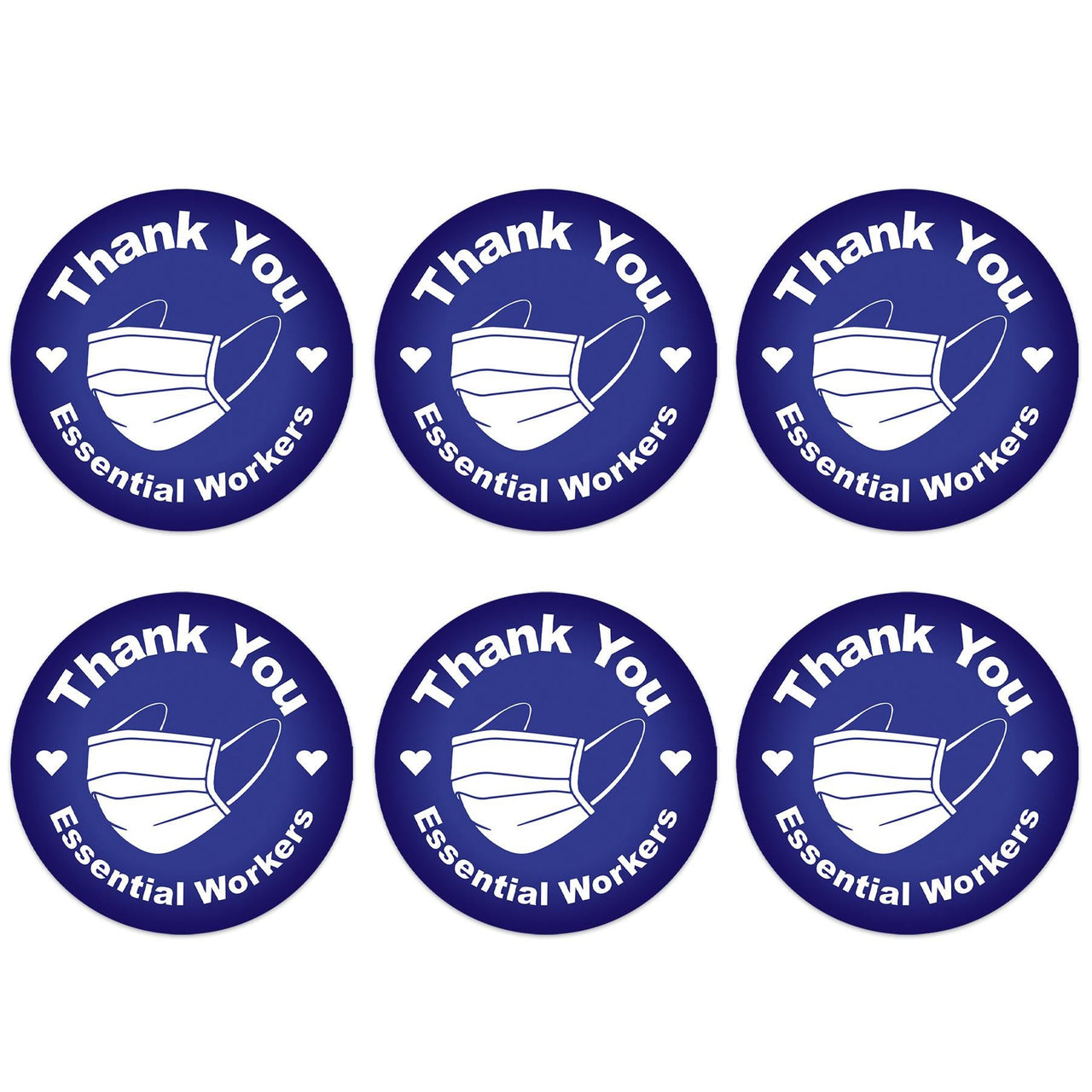 Beistle Thank You Essential Workers Button (Case of 6)