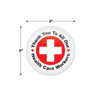 Beistle TY To All Our Health Care Workers Button (Case of 6)