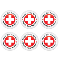 Beistle TY To All Our Health Care Workers Button (Case of 6)