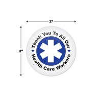 Beistle TY To All Our Health Care Workers Button (Case of 6)