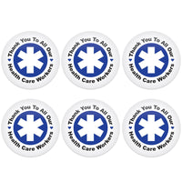 Beistle TY To All Our Health Care Workers Button (Case of 6)